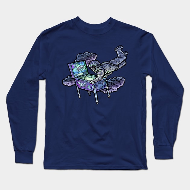 Houston, We Have A Pinball Long Sleeve T-Shirt by BradAlbright